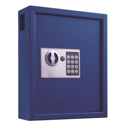 Steel Digital Lock Key Cabinet, 40-Key, 13 x 4 x 14.3, Stainless Steel 304, Blue1