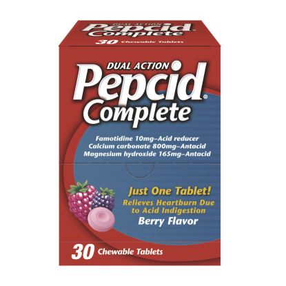 Complete Dual-Action Antacid, Berry Flavor, 30/Box1