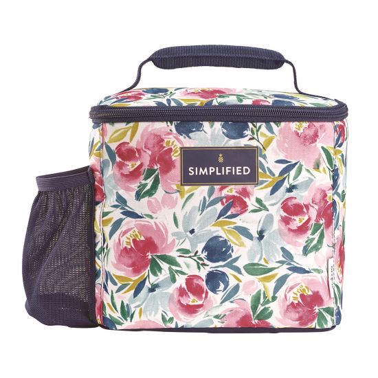 Simplified Lunch Bag, 9.25 x 5 x 9, Multicolor Floral1