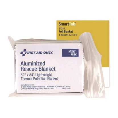 SmartCompliance Aluminized Rescue Blanket, 52 x 84, Silver1