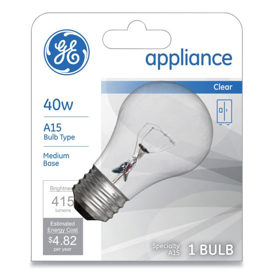 Incandescent A15 Light Bulb, 40 W, Clear1