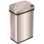 Rectangular Sensor Trash Can, 4 gal, Plastic/Stainless Steel, Silver1