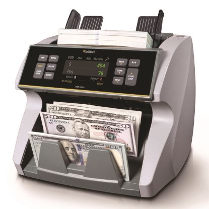 KBR1500V2 Mixed Denomination Cash Counter, 1,200 Bills/min, 9.5 x 11 x 10.4, Gray1