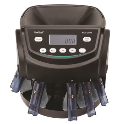 KCS-2000 Coin Sorter, 300 Coins/min, 10 x 11.6 x 13.6, Black1