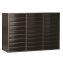 Wooden 27 Compartment Literature Organizer, 27 Sections, Letter Size, 31.49 x 11.81 x 21.65, Black1