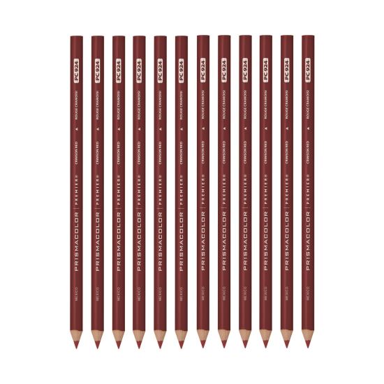 Premier Colored Pencil, Crimson Red Lead, Crimson Red Barrel, 12/Pack1