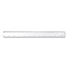 Transparent Shatter-Resistant Plastic Ruler, Standard/Metric, 12" Long, Clear2