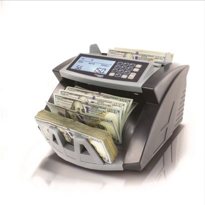 5520UV/MG Cash Counter, 1,300 Bills/min, 9.7 x 11.5 x 7.5, Gray1