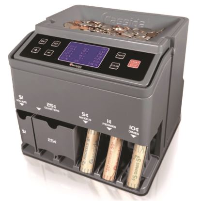 C300 Series Coin Sorter/Counter, 300 Coins/Min, 11" x 11" x 10", Gray1