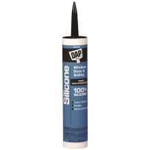 SILICONE PLUS Premium Window, Door and Siding 100% Silicone Sealant, 9.8 oz Tube, Black1