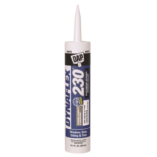 Dynaflex 230 Premium 100% Waterproof Indoor/Outdoor Elastomeric Sealant, 10.1 oz Tube, White1