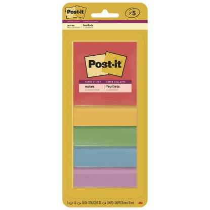 Pads in Playful Primary Colors, 3" x 3", 45 Sheets/Pad, 5 Pads/Pack1