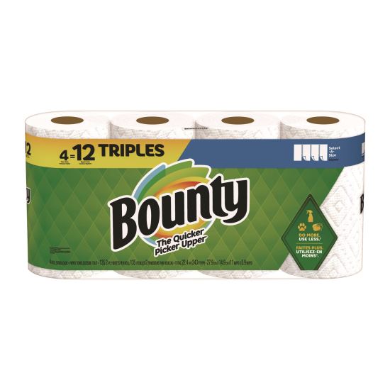 Select-a-Size Kitchen Roll Paper Towels, 2-Ply, 11 x 5.9, White, 135 Sheets/Roll, 4 Rolls/Pack1