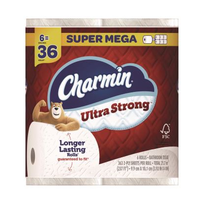 Ultra Strong Bathroom Tissue, Septic Safe, 2-Ply, White, 363 Sheets/Roll, 6 Rolls/Pack1