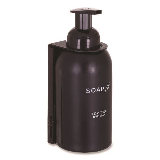 Elegantly Eco Glass Bottle for Foaming Hand Soap, Black1