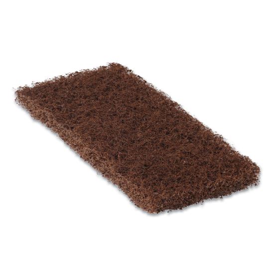 Octopus Heavy Duty Cleaning Pad, 5 x 9, Brown, 20/Carton1