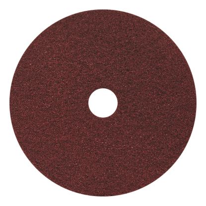 Black Diamond 400 Heavy-Duty Cleaning Pad, 20" Diameter, 400 Grit, Black/Red, 2/Carton1