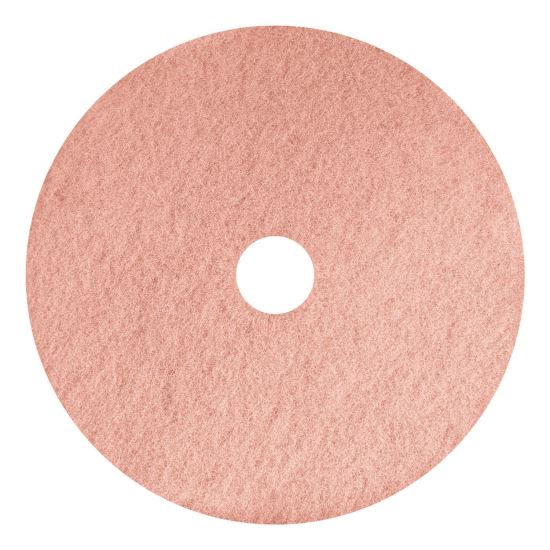 Remover Burnishing Pads, 20", Pink, 5/Carton1