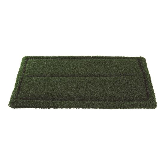 TurfScrub Brush Floor Pad, 14 x 20, Green, 4/Carton1