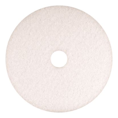 Polishing Pads, 18" Diameter, White, 5/Carton1