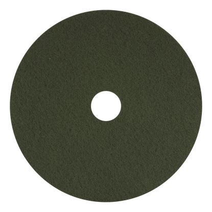 Scrubbing Pads, 16" Diameter, Green, 5/Carton1