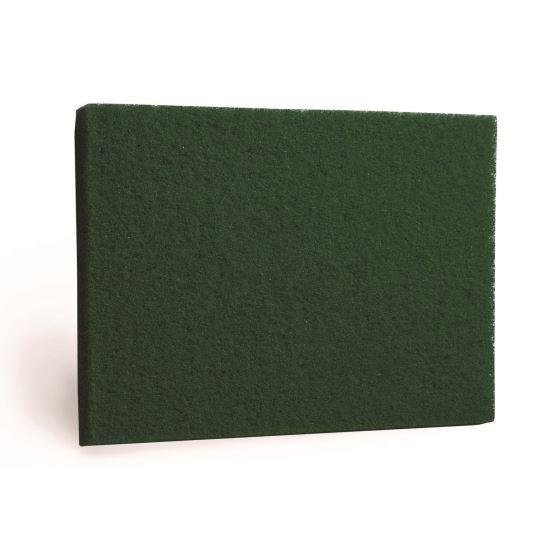 Scrubbing Pads, 14 x 28, Green, 5/Carton1