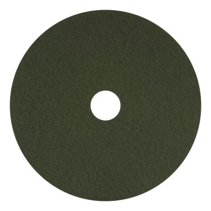 Scrubbing Pads, 13", Green, 5/Carton1