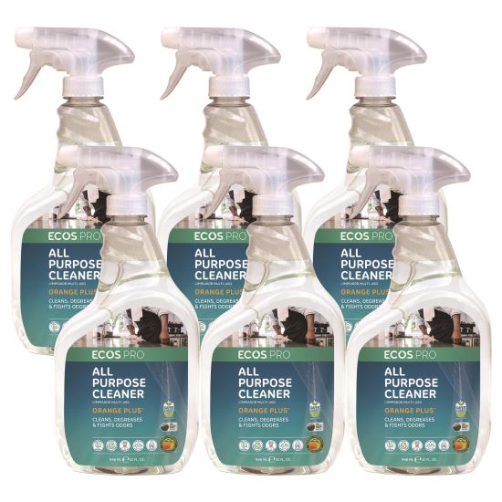 Orange Plus All-Purpose Cleaner and Degreaser, Citrus Scent, 32 oz Spray Bottle, 6/Carton1