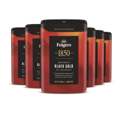 Coffee, Black Gold, 12 oz Bag, 6/Carton1