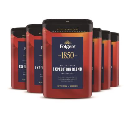 Coffee, Expedition Blend, Ground, 12 oz Canister, 6/Carton1