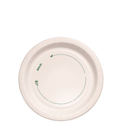 Compostable Paper Dinnerware, ProPlanet Seal, Plate, 8.5" dia, White, 125/Pack1