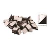 Adhesive Magnetic Squares, Black, 0.5", 100/Set1