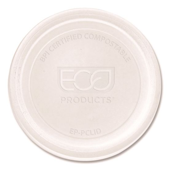 Compostable Clear PLA Plastic Portion Cup Lids, Fits 2 oz to 4 oz Portion Cup, Clear, 2,000/Carton1