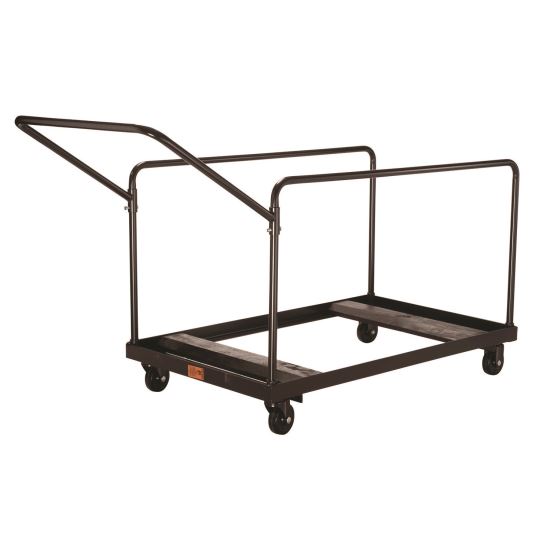 Folding Table Dolly For Round Tables, 1,100 lb Capacity, 27.75" x 47.5" x 31.25", Brown1