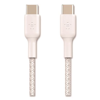 BOOST CHARGE Braided USB-C to USB-C Cable, 3.3 ft, White1