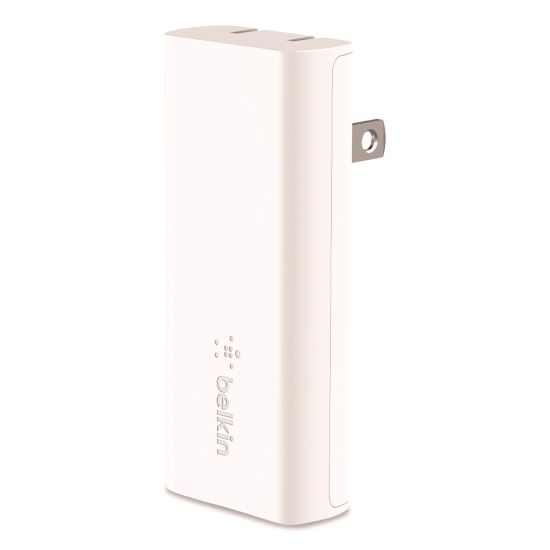 BOOST CHARGE Dual Wall Charger with PPS + USB-C Cable with Lightning Connector, White1