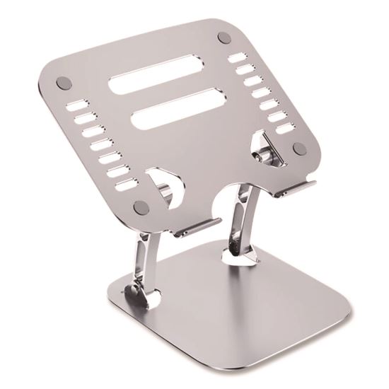 Adjustable Laptop Riser Stand, 10.62" x 9" x 1.5" to 5", Silver1