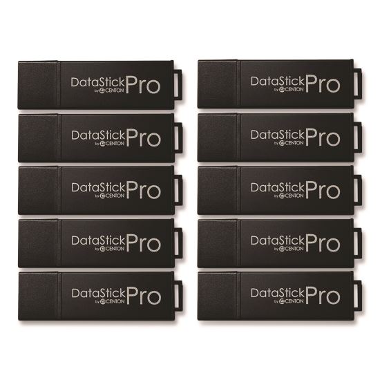 DataStick Pro USB 3.2 Type A Flash Drive, 32 GB, Black, 10/Pack1