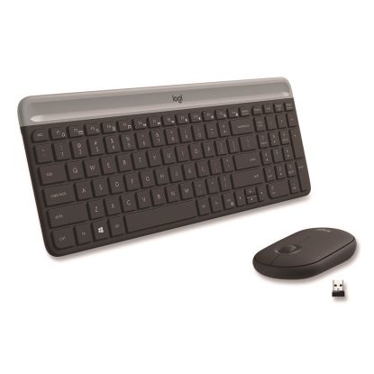 MK470 Slim Wireless Keyboard and Mouse Combo, 2.4 GHz/33 ft Wireless Range, Graphite1