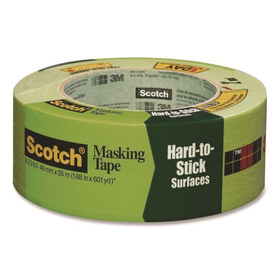 Green Masking Tape, 3" Core, 1.88 x 60 yds1