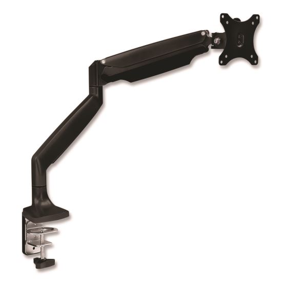 Single Monitor Gas-Spring Mounting Arm, For 13" to 32" Monitors, 360 Degree Rotation, +/-45 Degree Tilt, Black, Supports 20lb1