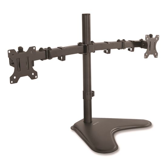 Dual Monitor Desk Stand, For 19" to 32" Monitors, 36.4" x 11" x 18.3", Black, Supports 17.6 lb1