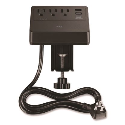 3-Outlet Plus USB Surge Protector, 3 AC Outlets/3 USB Outlets, 5 ft Cord, 900 J, Black1