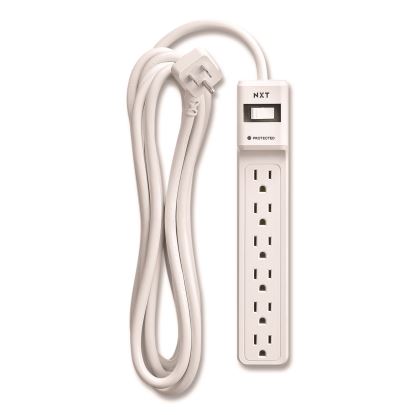 6-Outlet Surge Protector, 6 AC Outlets, 12 ft Cord, 900 J, White1