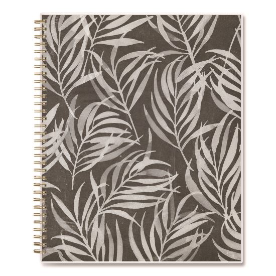 Dark Gray Gale Lesson Planner, Weekly: Up to Nine Periods per Day, Monthly: Two-Page Spreads, 11 x 8.5, Gray/Mint Green Cover1