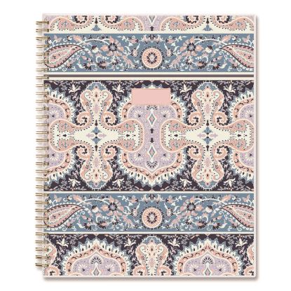 Cocorrina Weekly/Monthly Planner, Pastel Paisley Artwork, 11 x 8.5, Blue/Pink/White Cover, 12-Month (Jan to Dec): 20251