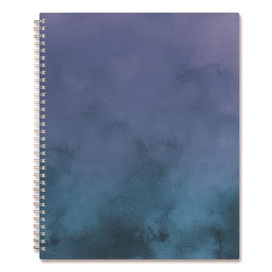 Savoy Cool Weekly/Monthly Planner, Abstract Artwork, 11 x 8.5, Blue/Silver Cover, 12-Month (Jan to Dec): 20251