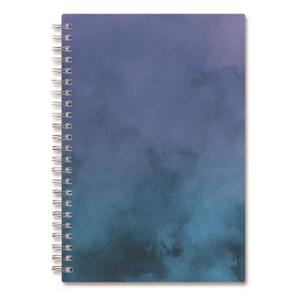 Savoy Cool Weekly/Monthly Planner, Abstract Artwork, 8 x 5, Blue/Silver Cover, 12-Month (Jan to Dec): 20251