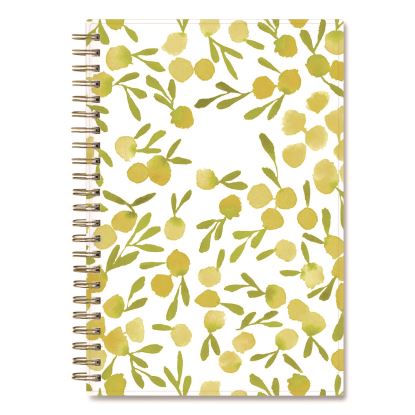 Kelly Ventura Mimosa Weekly/Monthly Planner, Luscious Lemons Artwork, 8 x 5, Yellow/White Cover, 12-Month (Jan to Dec): 20251