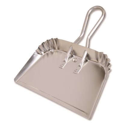 Bulldozer Dust Pan, 17" w, Aluminum Handle, Silver1